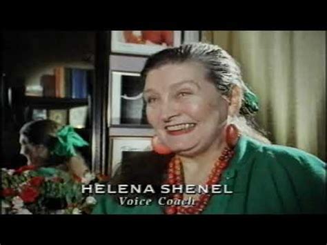 Shirley Bassey speaks about Helena Shenel her vocal coach.